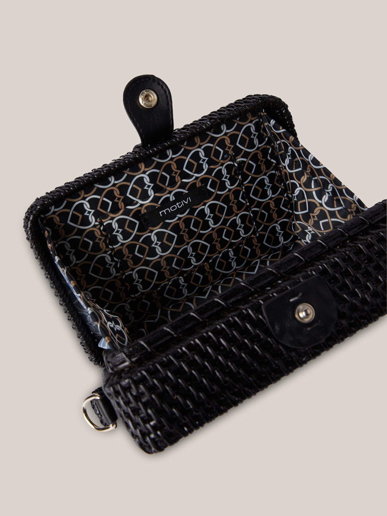 Clutch rígido de madera trenzada image number 4