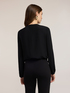 Cr&ecirc;pe de chine blouse with metal loop image number 1
