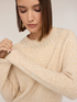 Gerippter Pullover aus Wollmischung mit Steinbesatz image number 3