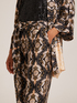 Ethnic pattern wide-leg trousers with sash image number 2