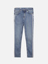 Skinny-Jeans mit changierenden Strasssteinen image number 3