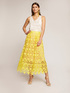 Lace openwork midi skirt image number 0