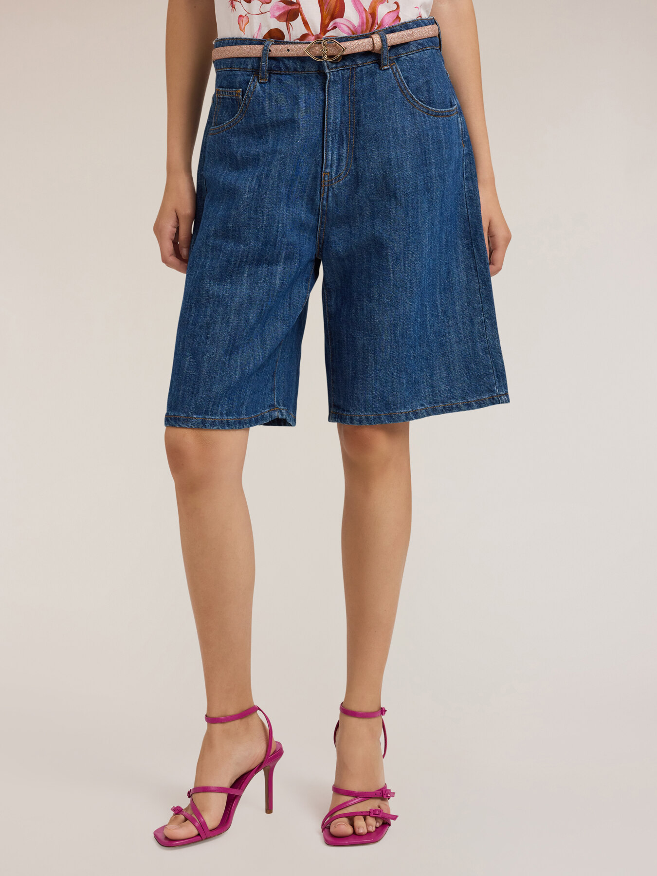 Bermude din amestec de denim și in image number 2