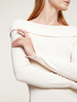 Viscose blend off-shoulder sweater image number 2