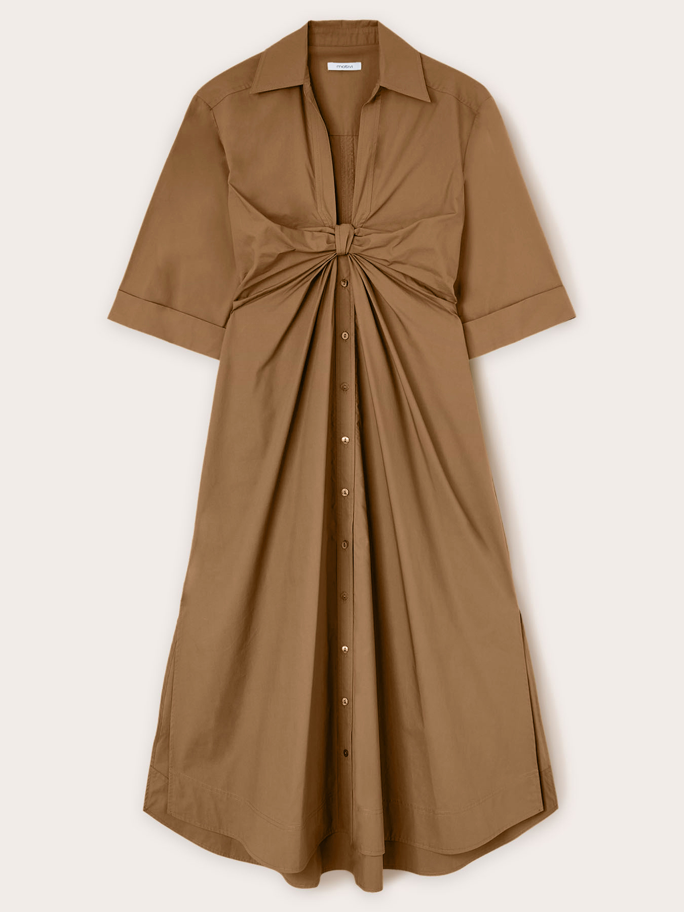 Vestito chemisier con nodo image number 4