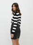 Striped sweater with sequinned bows image number 1