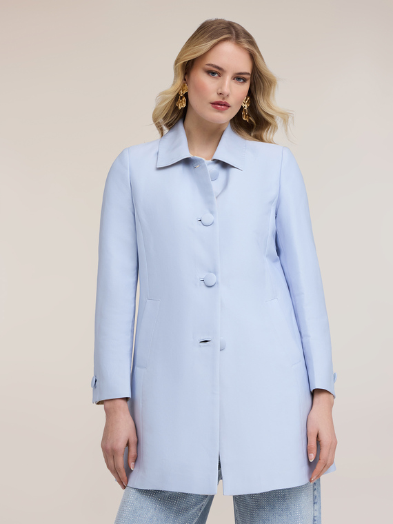 Cotton satin coat