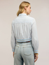 Striped cropped shirt image number 1