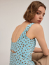 Top bustier con cut-out posteriore a pois image number 3
