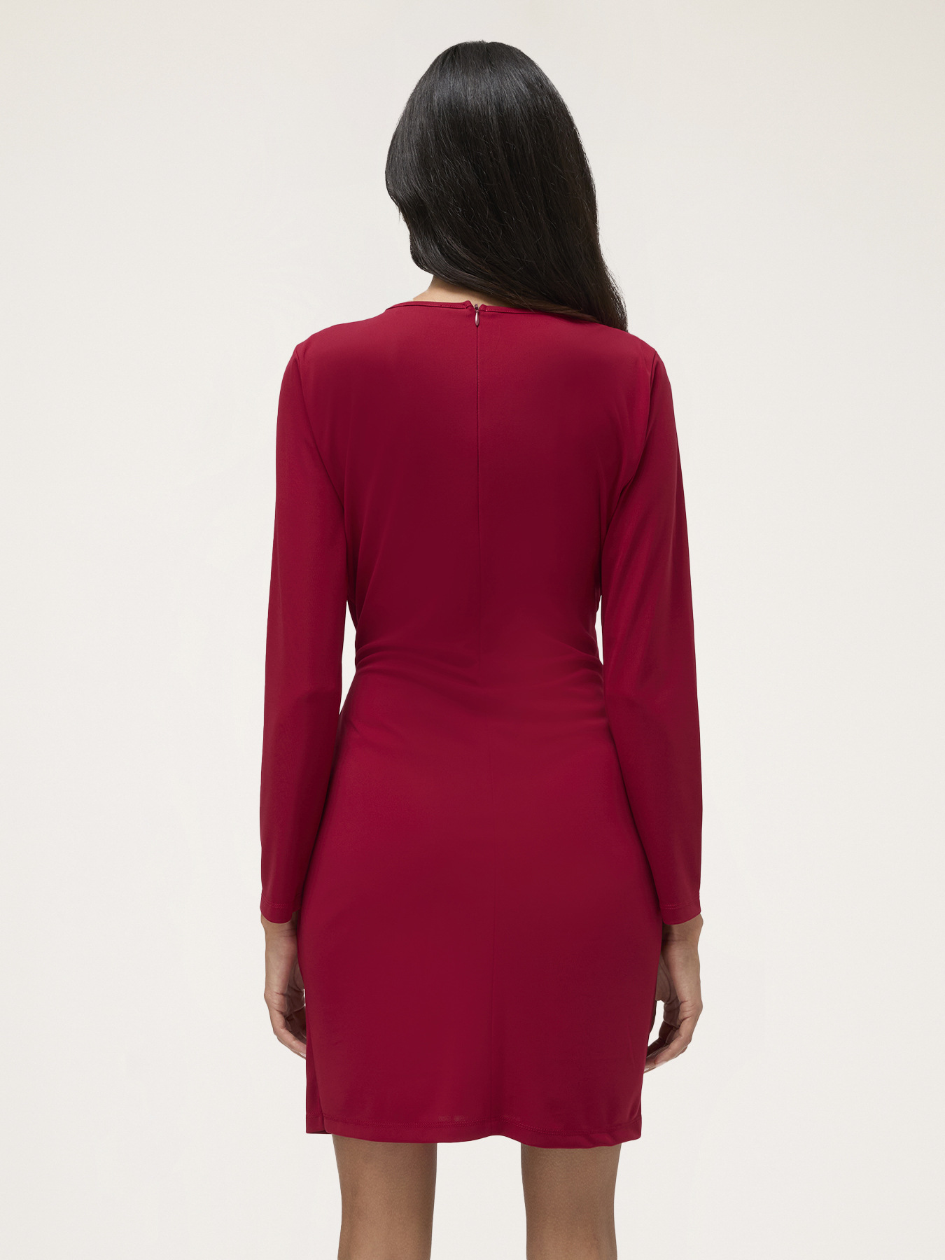 Robe en jersey avec drap&eacute; image number 1