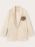 Lurex jersey deconstructed jacket image number 5