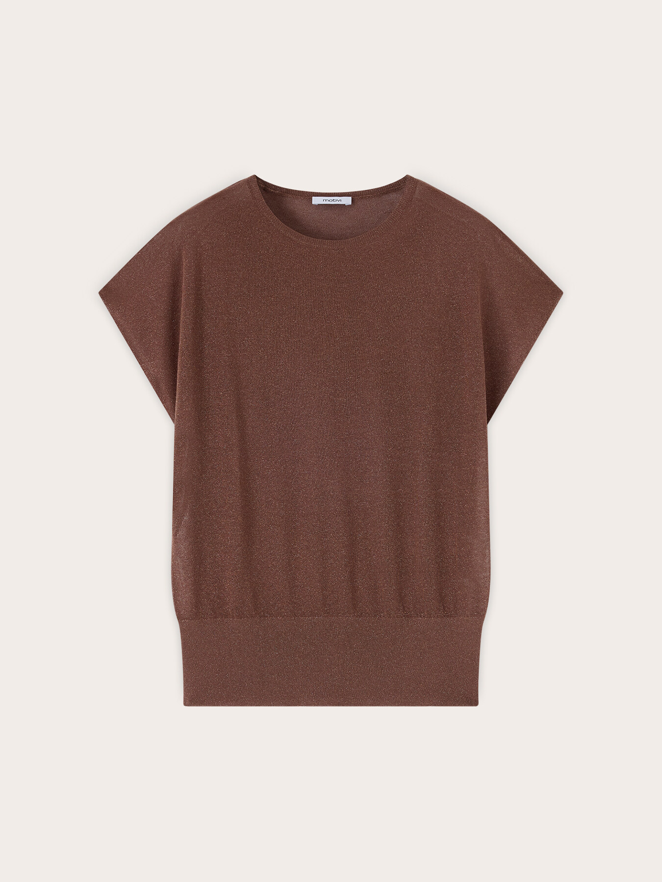 Fine viscose and lurex blend yarn sweater image number 4