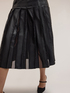 Fustă plisată din țesătură laminată Smart Couture image number 6