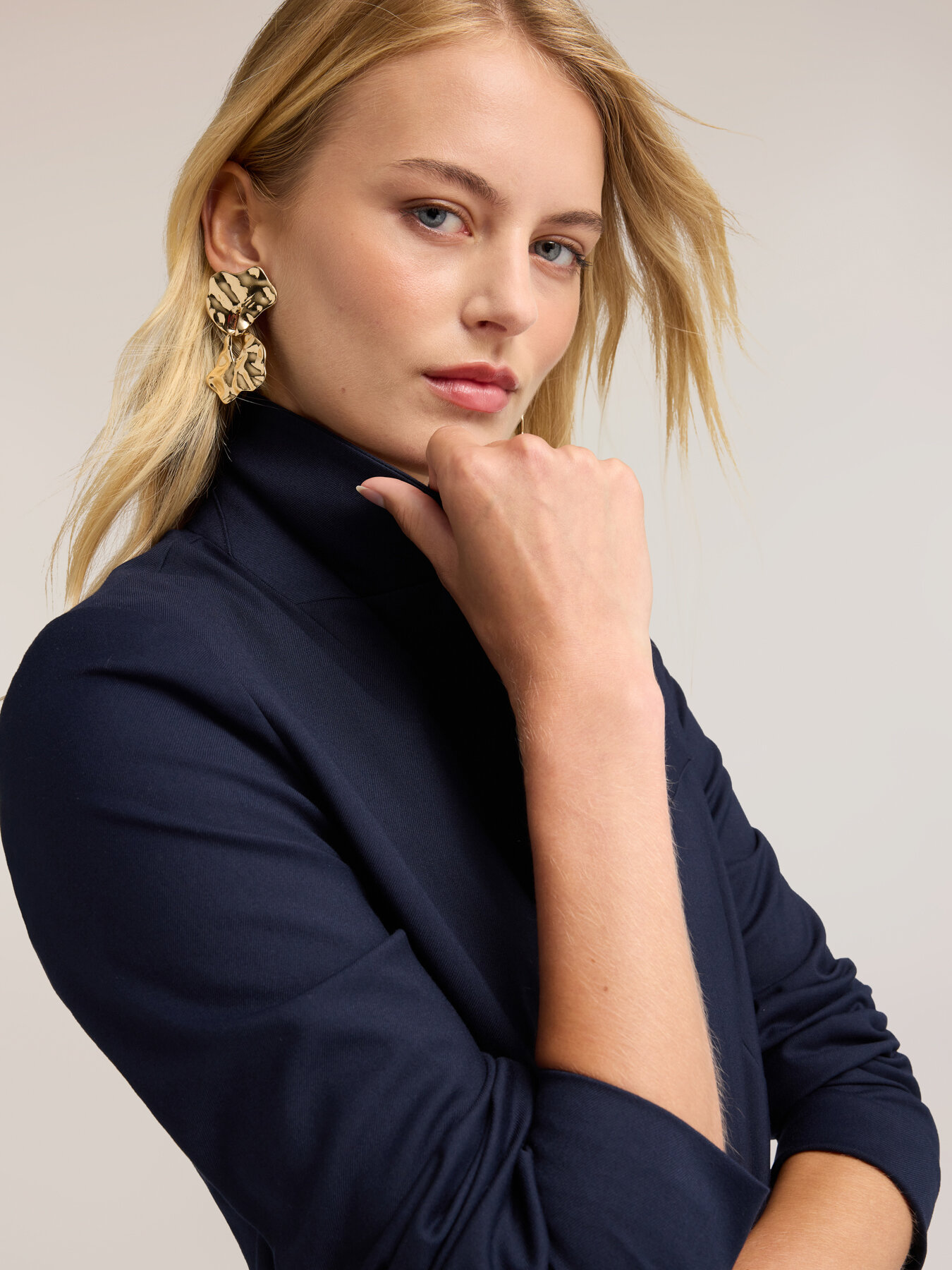 Single-breasted cady blazer image number 2