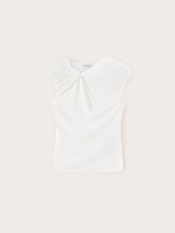 Jersey top with knot