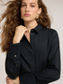Poplin shirt with hidden buttons image number 3