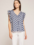 Geometric pattern blouse image number 0