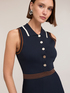 Robe ligne A avec col polo image number 2