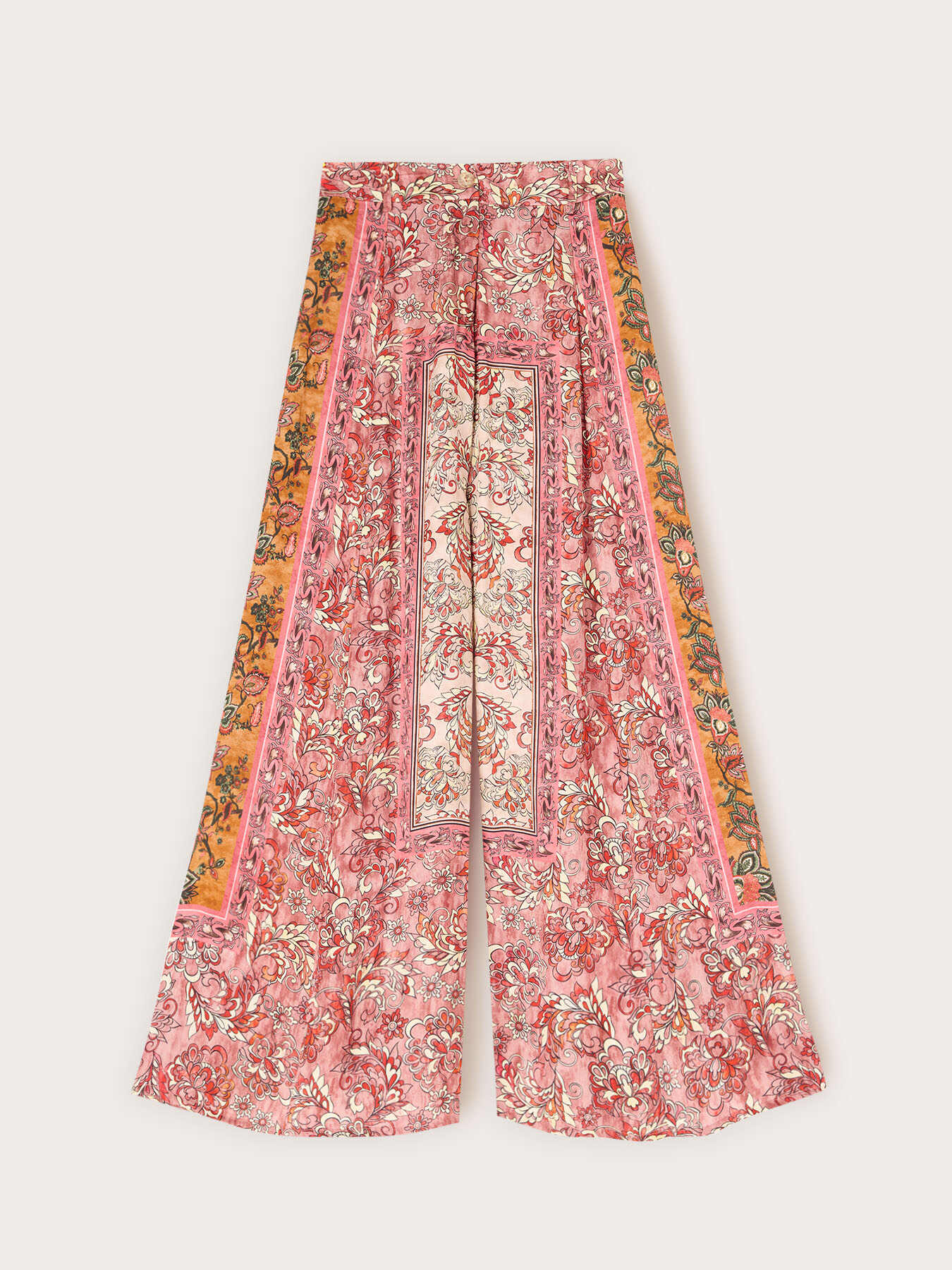 Palazzo-Hose aus Satin mit Print image number 4