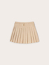 Short pleated belted skirt image number 5