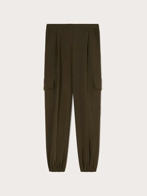 Cargohose mit elastischem Beinabschluss