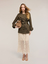 Zweireihiger Trenchcoat aus Baumwoll-Taffeta-Mix image number 3