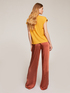 Satin palazzo trousers image number 1