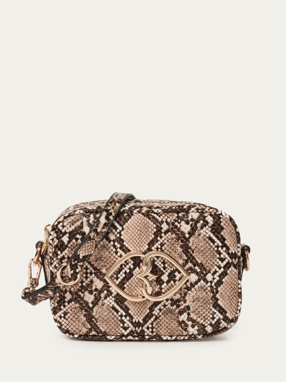 Camera Bag Double Love mit Python-Muster
