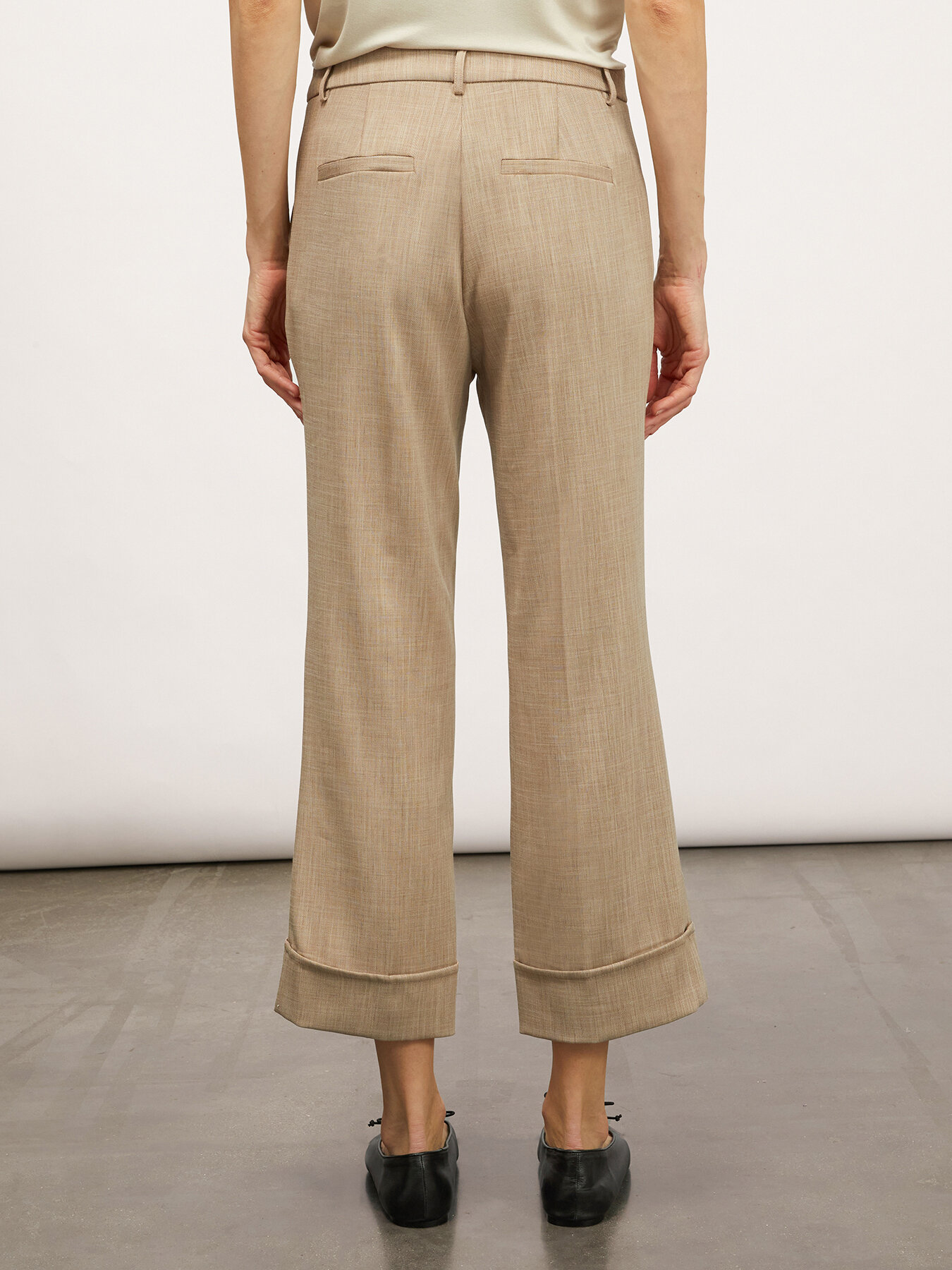 Cropped-Hose mit Aufschlag image number 1