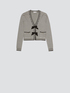 Cardigan a righe con fiocchi image number 3