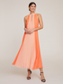 Zweifarbiges Kleid mit Plissee-Verarbeitung image number 0
