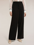 Wide-leg palazzo pants in crepe fabric image number 2