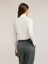 Georgette shirt with scarf image number 1