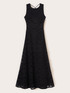 Long sangallo dress with back neckline image number 3