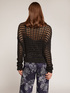 Openwork lurex sweater with pockets image number 1