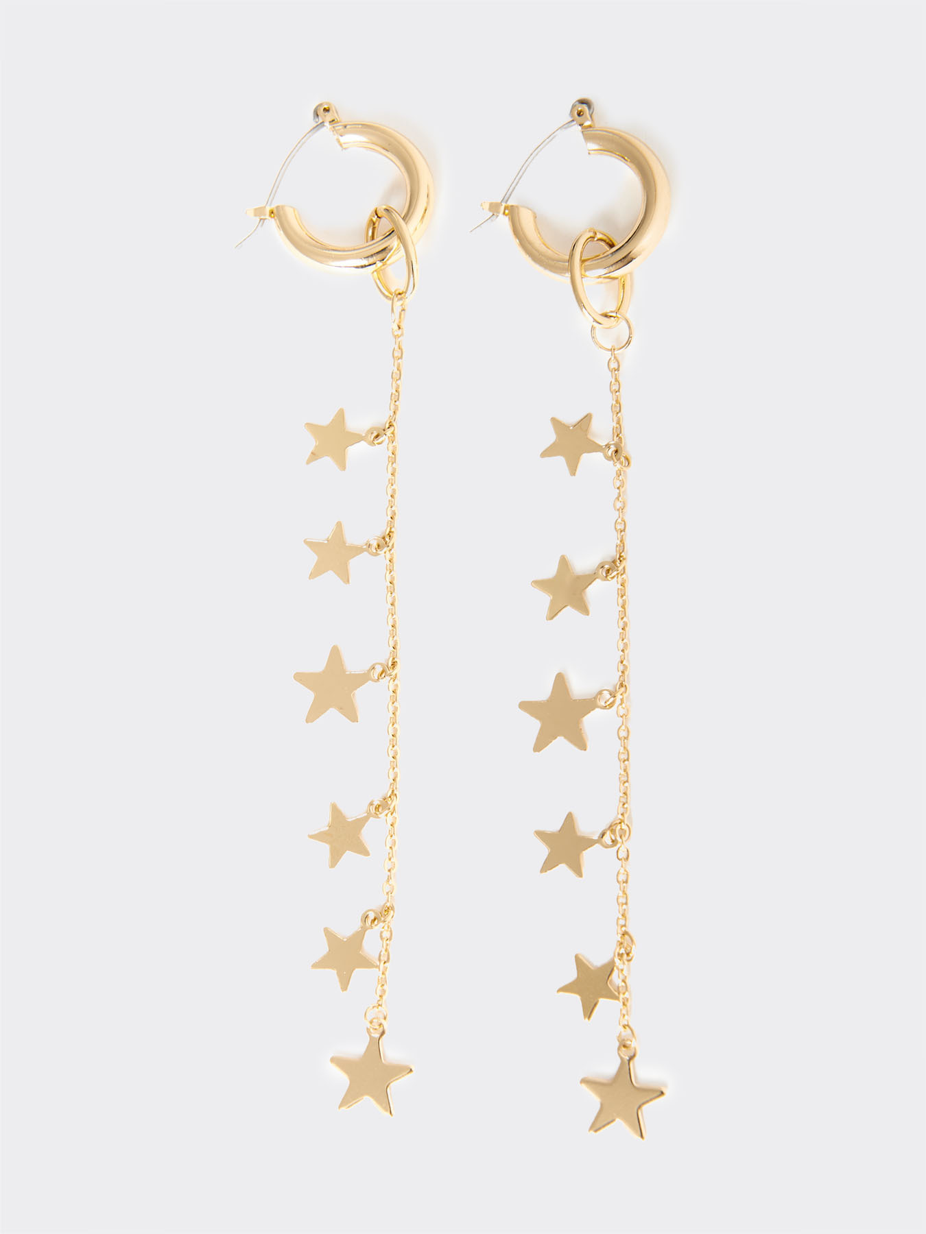 Long earrings with stars image number 0