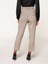 Checked micro-patterned regular trousers image number 1