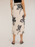Floral print sarong skirt image number 1