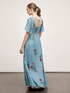 Langes Kleid mit Blumenmuster image number 1