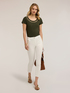 Pantalon slim en drill de coton image number 0