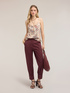 Satin top with print image number 3