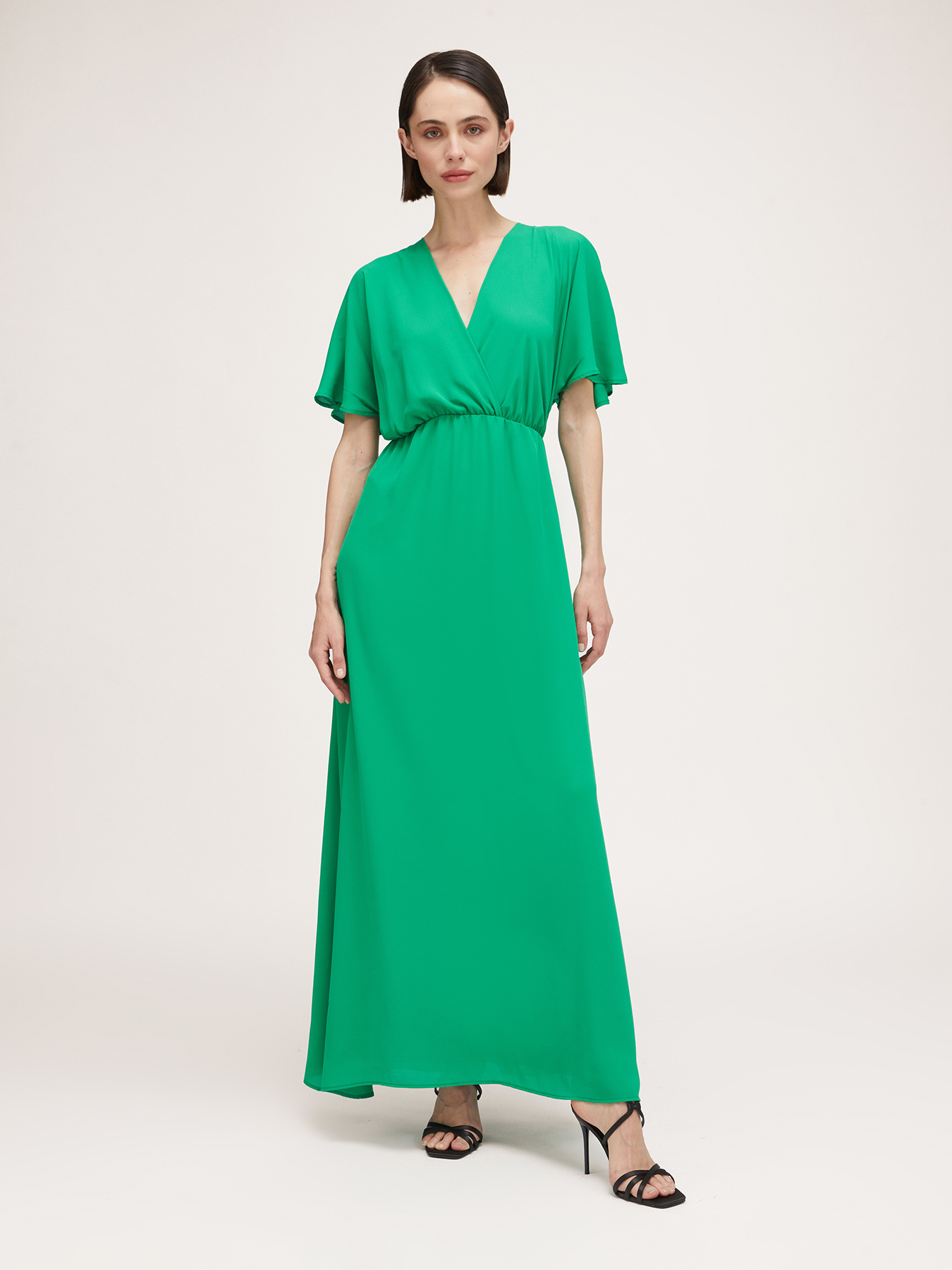 Vestito lungo drappeggiato image number 0