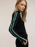 Wool-silk blend turtleneck with contrast bands image number 3