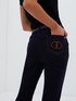 Flare-Jeans mit Steppnähten in Kontrastfarbe image number 2