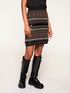 Short jacquard knit skirt image number 2