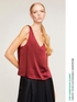Top satin scollo a v image number 0
