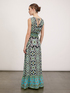 Robe longue &agrave; volant &agrave; motifs ethniques image number 1
