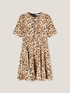 Vestito corto con cintura fantasia animalier image number 3