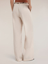 Pantalon palazzo en coton avec ceinture image number 1