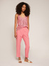 Pantaloni gamba diritta misto lino image number 0